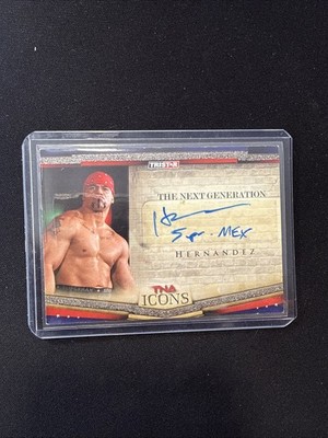 2010 TRISTAR TNA Icons Hernandez Auto Super Mex Inschrift WWE TNA LAX