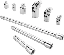 VALUEMAX 9 PCS Socket Accessory Set, Includes 3/8" Drive Extension One Size 