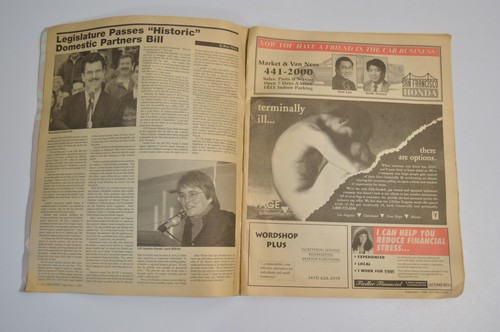 Vintage Frontiers News Magazine San Francisco Gay Lesbian Vol 13 Issue 9 Summer - Picture 9 of 15
