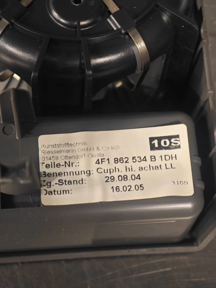 AUDI A6 C6 4F Porte gobelet GRIS DE CONSOLE CENTRALE 4F1862534B - Photo 4/4