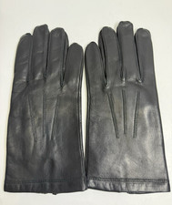 Men's FOWNES 100 Cashmere Lined Leather Gloves Black Size Large Luxury Driving