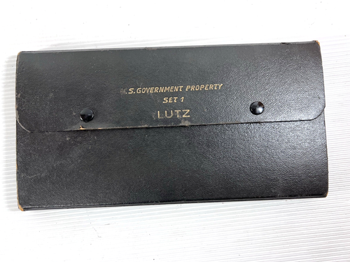 Vintage Lutz German Drafting Tool Compass Set 1 US Government Ionic Bow Dividers - Picture 7 of 21