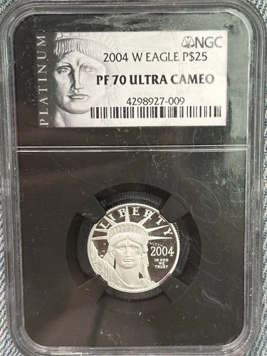 Photo of a 2004-W American Platinum Eagle 1/4 oz from an eBay sale