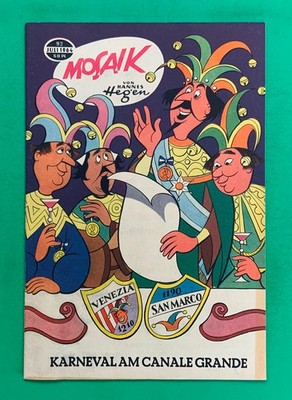 WIPA Mosaik Digedags Nr. 92 Karneval am Canale Grande 1964 Hannes Hegen original