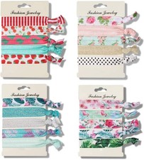 Ulife Mall Pack of 20 Elastic Hair Ties, No Crease Ribbons Ouchless Ponytail Ho