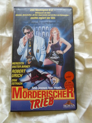 Mörderischer Trieb - MGM Video VHS - Robert Urich - Erik Estrada - FSK 16 xx