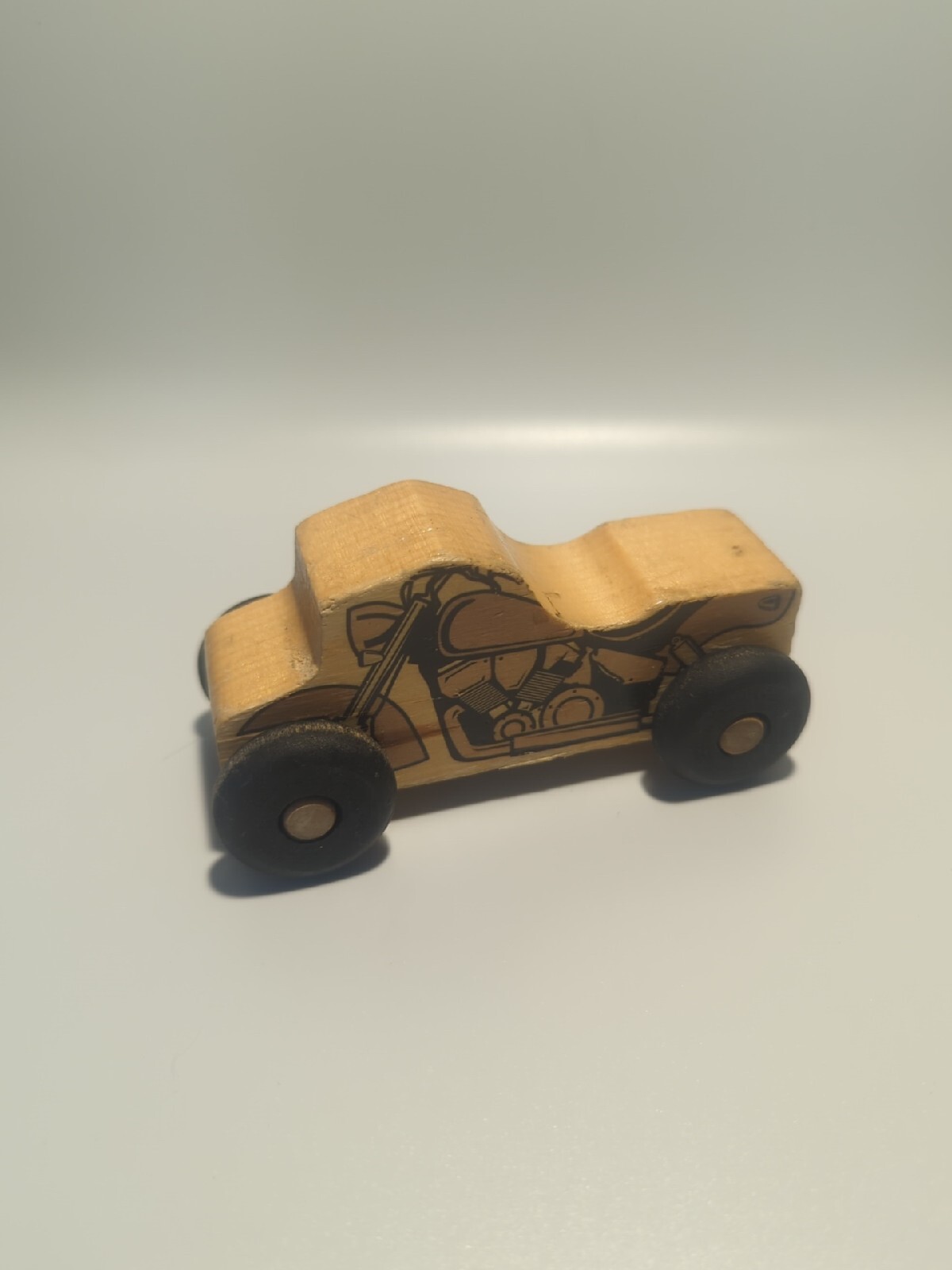 The Montgomery Schoolhouse Middlebury Vermont Wooden Motorcycle Car Toy