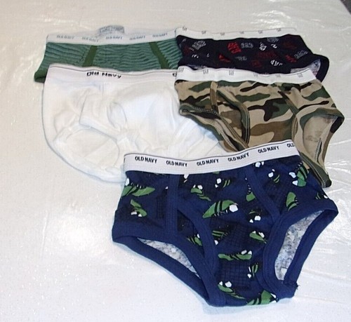 NUEVO 5 PARES Niños Talla Pequeña * GAP Y AZUL MARINO VIEJO * Ropa Interior Breve - Imagen 2 de 5