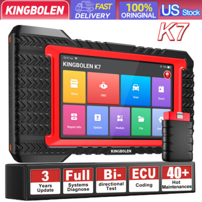 KINGBOLEN K7 Auto OBD2 Bidirectional Scanner Full System Diagnostic Program USA