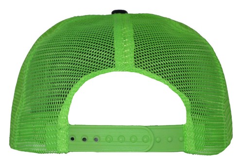 Cappellino camionista trapuntato moda-verde fluo - Foto 2 di 2