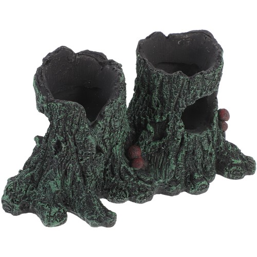 Aquarium Wooden Decorations Aquarium Hiding Cave Reptile Habitat Decor - Picture 2 of 12