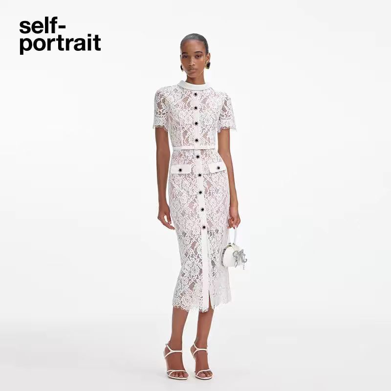 Self-Portrait Women's Sex appeal See through Lace Long dress Evening dress | eBay Self-Portrait Women's Sex appeal See through Lace Long dress Evening dress | eBay