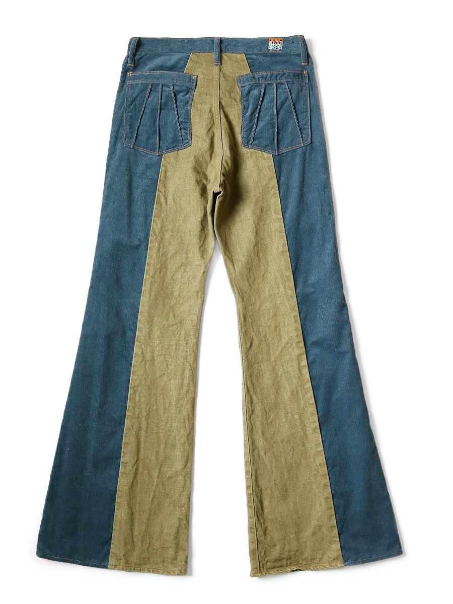 ASK availability First) KAPITAL Corduroy × Denim 2Tone Gypsy Flare