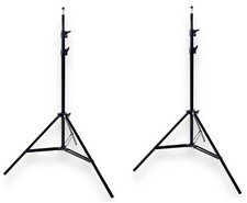 Two 6-Foot 3-Section Photography Light Stands 1/4  Tip Connector