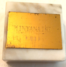 FINE MARBLE BASE PAPER WEIGHT MADE IN ITALY SONS OF ISRAEL MINYANAIRE YONKERS NY