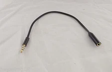 3.5mm 4 Pole 3 Ring 1/8" Male to Female TRRS Audio Aux Adapter Convertor Cable