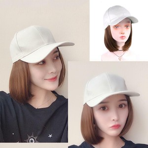 Long Straight Wig Cap 35cm Long Hair Baseball Cap Ball Caps Casual