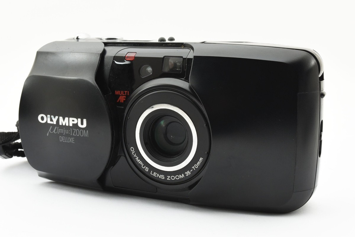 オリンパス OLYMPUS mju ZOOM DELUXE Olympus mju Zoom Deluxe Black Point & Shoot 35mm Film Camera