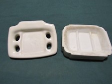 Vintage Porcelin Soap dish  tooth brush holder