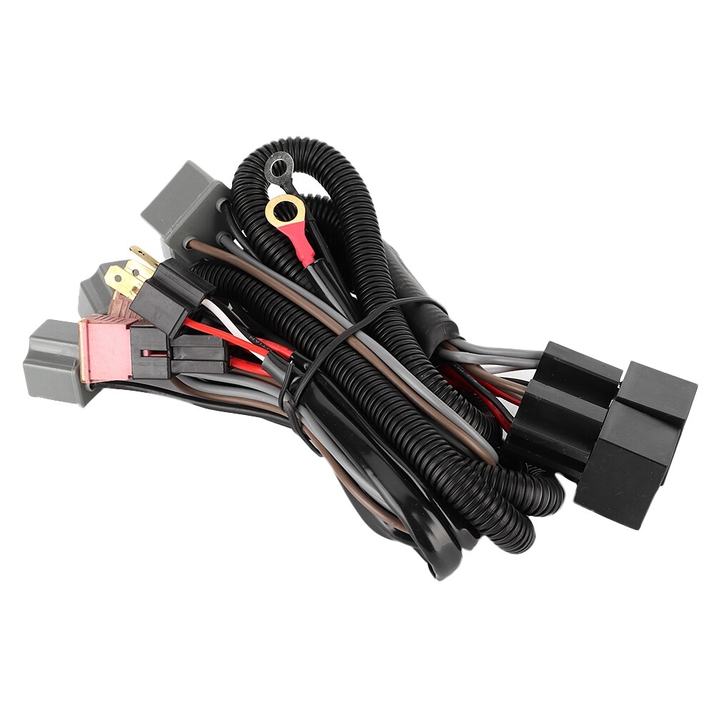 Car Headlights Wiring Harness 12V 40W Car LED Light Headlight Wiring Harness eBay