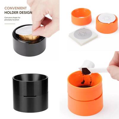 For Nespresso VertuoLine Capsules Reusable Powder Filler Aluminum Foil Seals Kit