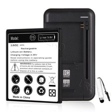 High Capacity 3770mAh Battery Charger Stylus for Motorola Moto E5 Play XT1921-3