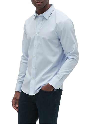 Banana Republic Mens Blue Plaid Slim 