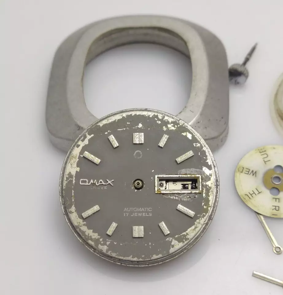 Vintage Omax Geneve 17Jewels Automatic Movement Men Wrist Watch For Parts/Repair - Image 2 of 4