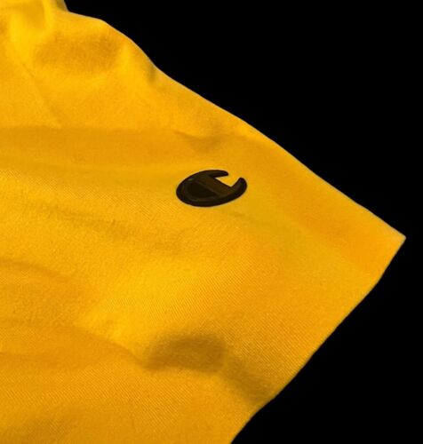 CHAMPION BLACK LABEL NBA Processed Sportswear Elevated Yellow Stretch T-Shirt XL - Picture 2 of 11