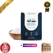 Baja Gold Mineral Sea Salt Natural Grain Crystals 1 Lb. Bag