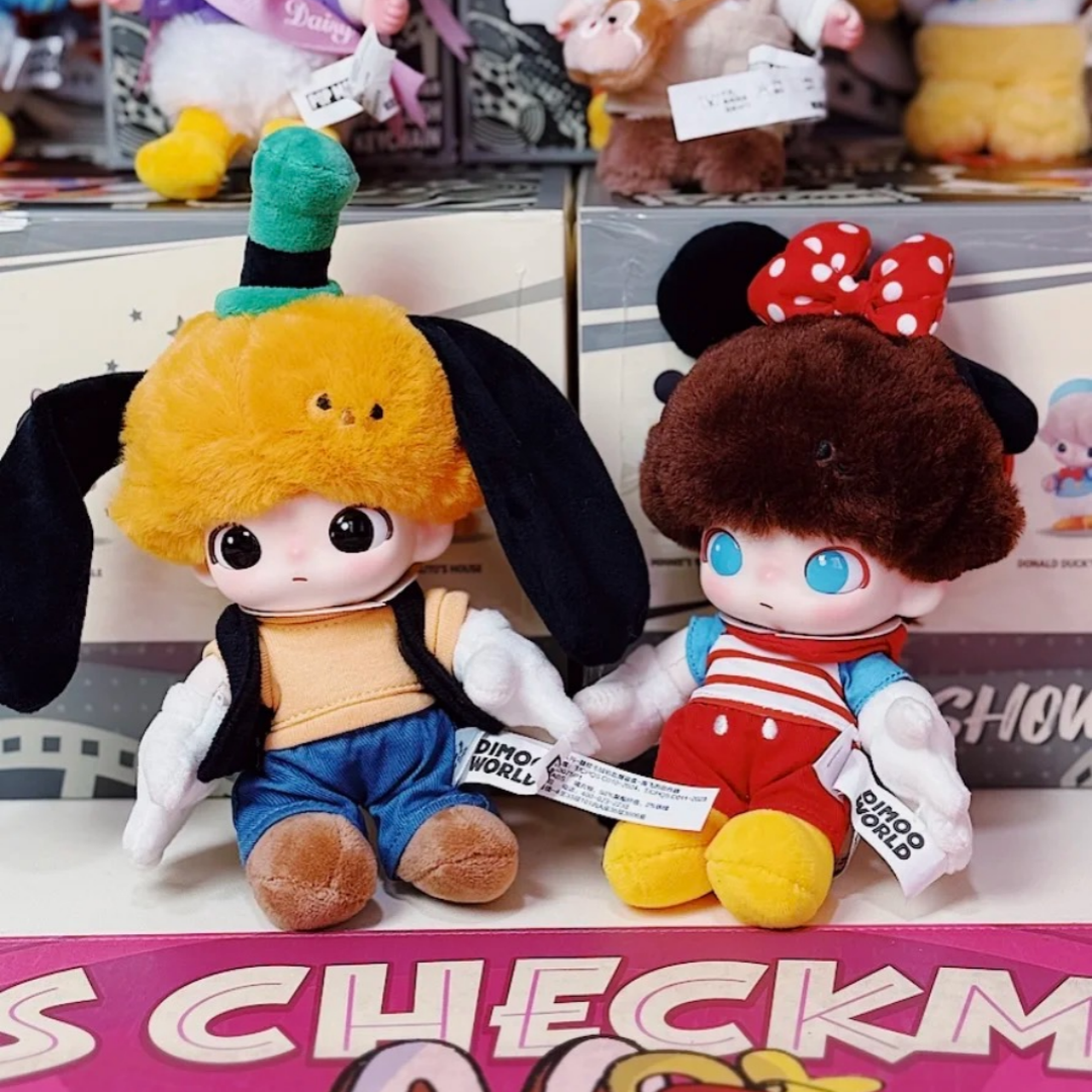 POP MART DIMOO WORLD Disney Series Vinyl Plush Toy Keyring