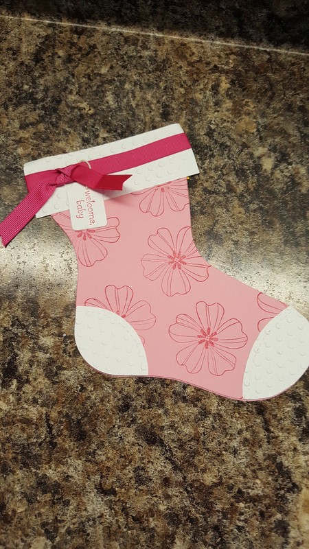 1 Stampin' Up! Baby Shower Stocking Card