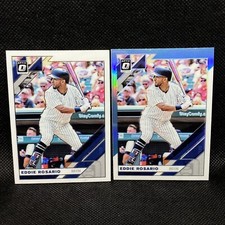 2019 Panini Donruss Optic Carolina Blue and White Prizm Eddie Rosario #103 Base