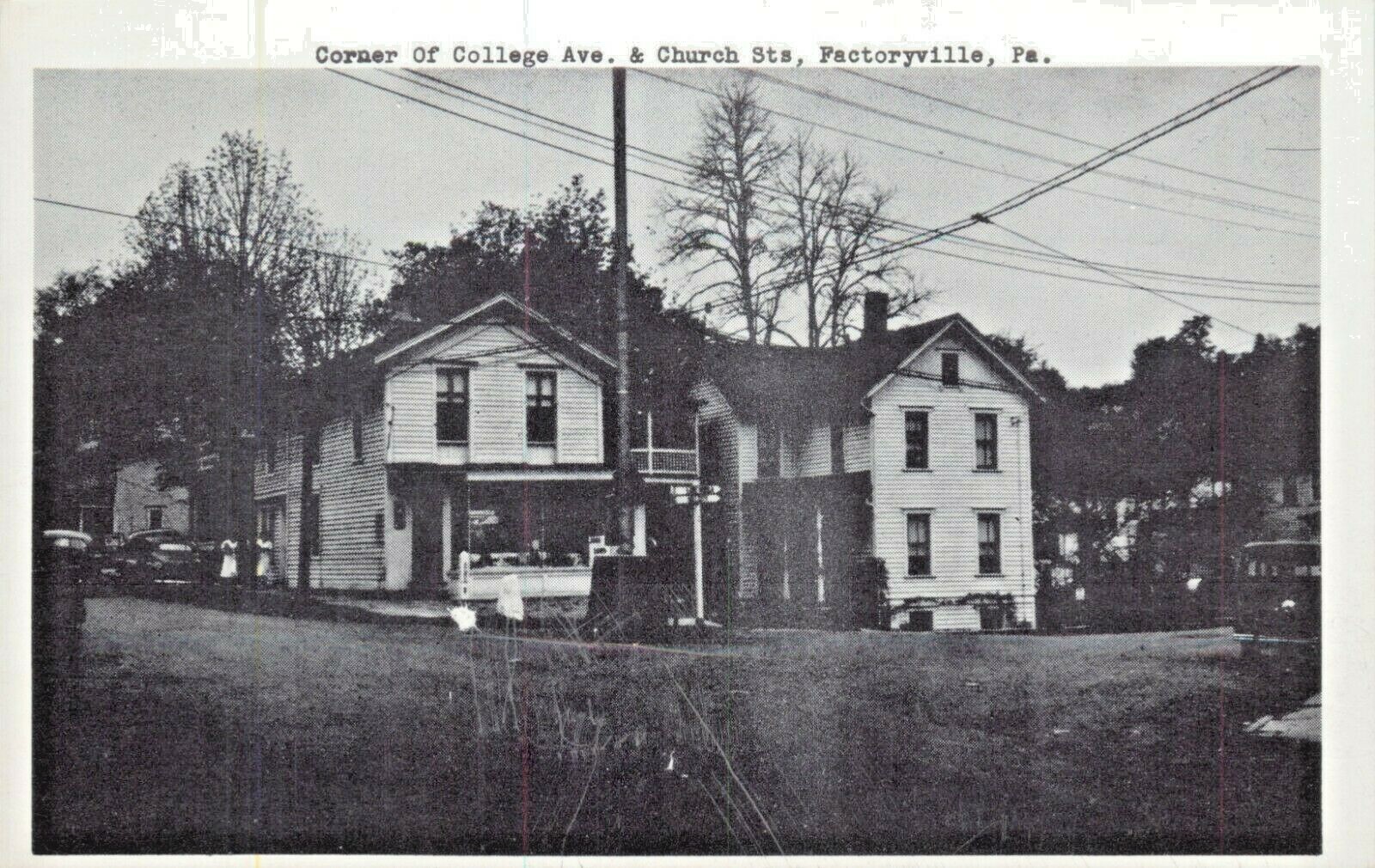 The Corner Of College Avenue & Church Street, Factoryville