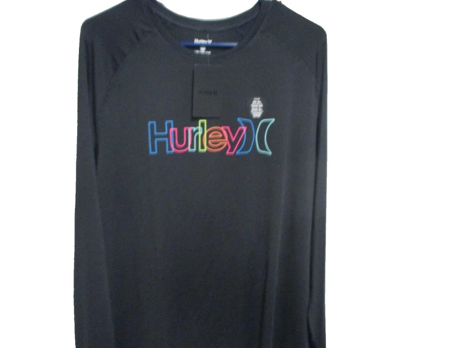 Negro de Algodón Hurley Activewear Camisetas para Hombres