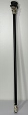 Ceramic Skull Metal Cane With Rubber Tip 36.75" Tall