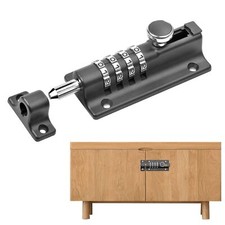 4 Digit Combi Bolt Sliding Door Lock Keyless Security Lock for Gates Doors Sheds