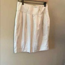 Banana Republic Size 8 Cream Skirt