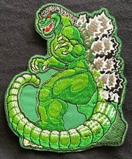 GODZILLA monster 4" Embroidered figure PATCH kaiju iron-on action vs kong retro