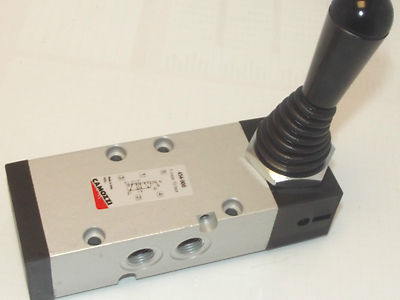 Camozzi 454-900, 5/2, 1/4 Bsp manuelles bi stabiles Hebelventil, 2 Positionen,