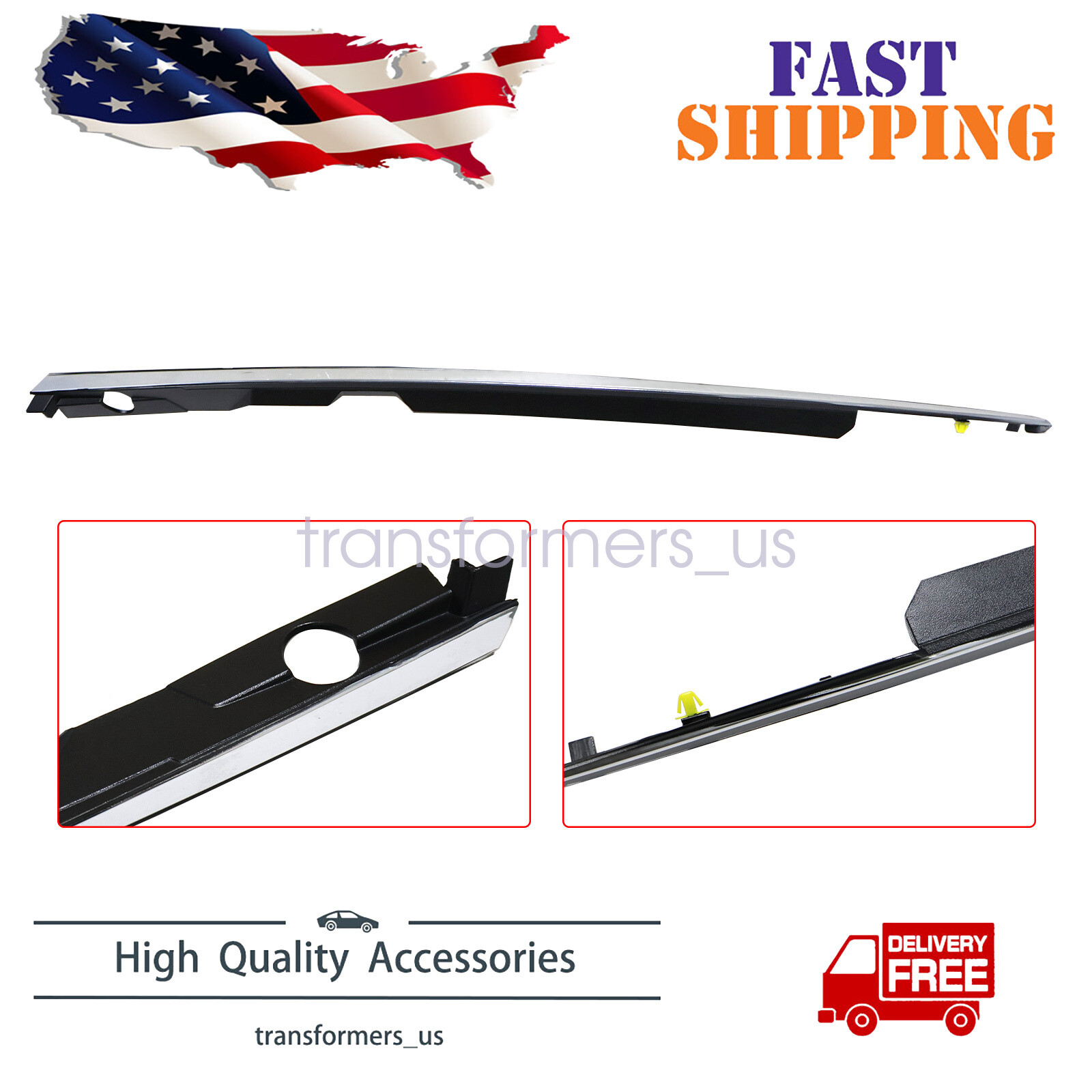 Fender Chrome Garnish Molding Trim Right Passenger Side For Hyundai Sonata 20-23