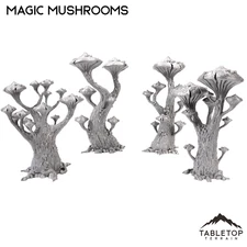 Magic Mushrooms - Fantasy Scatter Terrain / Trees - Fantasy Tabletop Terrain 