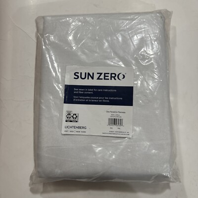 Sun Zero Lichtenberg Single Panel 50''x95'' Pearl Curtain New E21