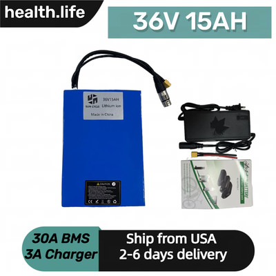 36V 15Ah 800W Lithium-ion Ebike Battery Electric Bicycle li-ion Vehicle 30A BMS