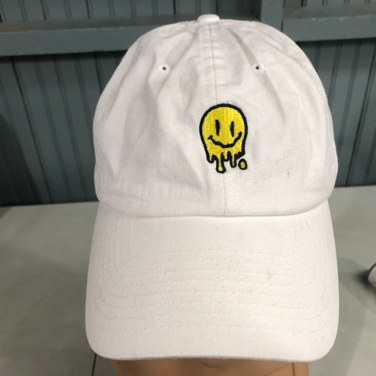 KB Ethos Dripping Smiley Face Strapback Baseball … - image 2