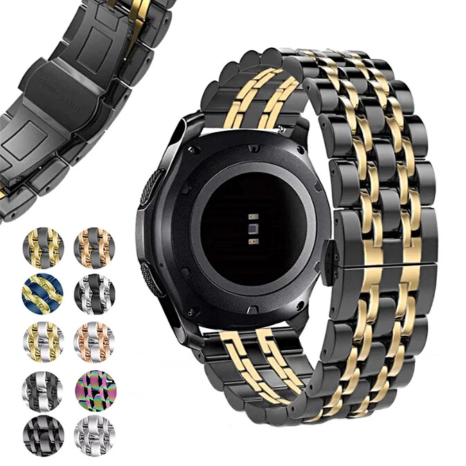 CARTIER Orologio Cinturino Cinturino Orologio Fibbia Farfalla Acciaio Inox 20mm (10 Colori)