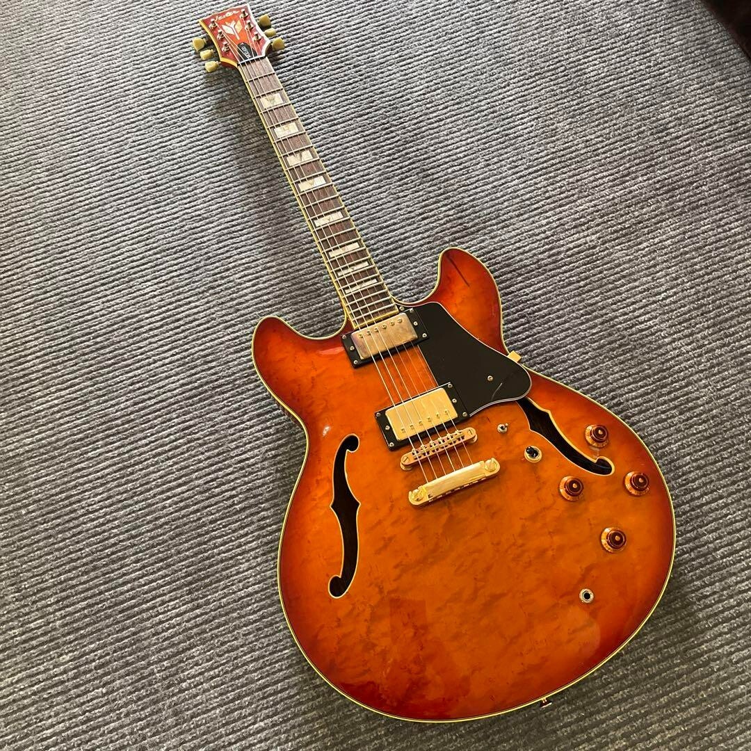 VesterセミアコースティックギターMOD.800 70年代後半製ビンテージ Vester semi-acoustic guitar MOD.800 vintage 70s used good