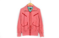 Giacca Diesel Vintage Rosa Giappone Bomber Cappotto Donna Taglia S