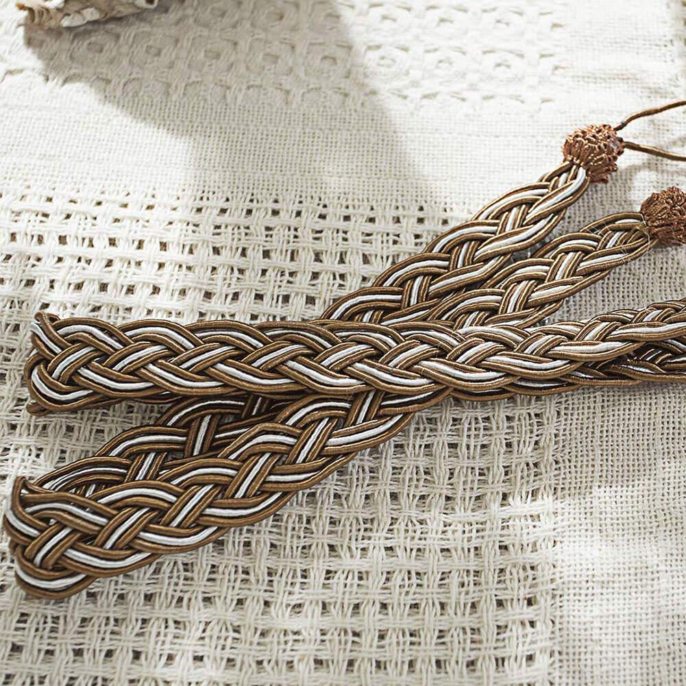 2PCS Curtain Tiebacks Knitted Tie Back Holders Tassel Window Gauze Shade Balcony eBay