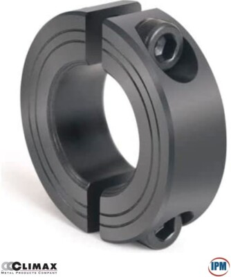 1'' ID 2-PC Clamp Collar, Steel, BO, Climax Metal G2SC-100-B, QTY-1  FACTORY NEW!